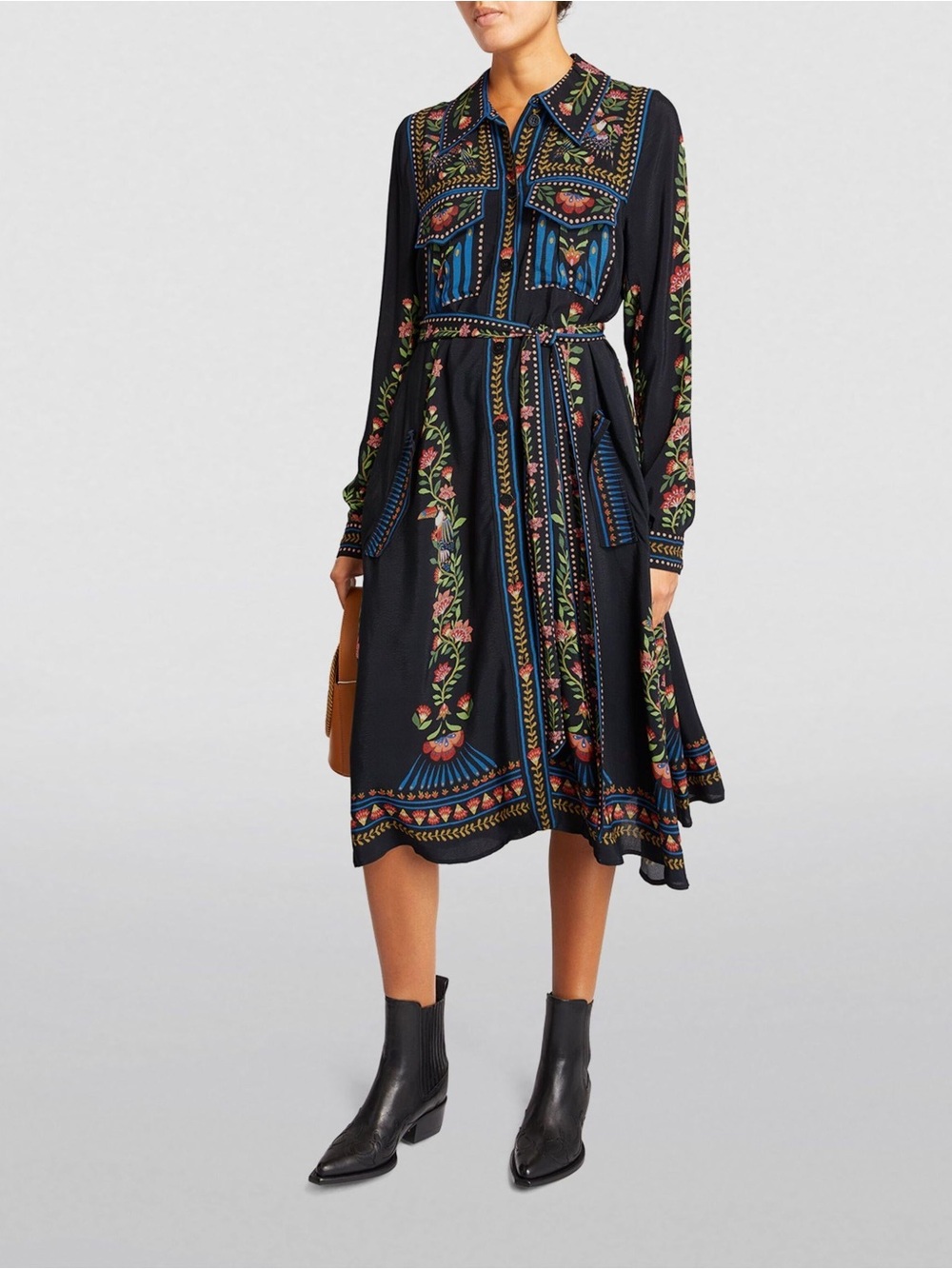 Farm Rio Toucan Garden Midi Dress